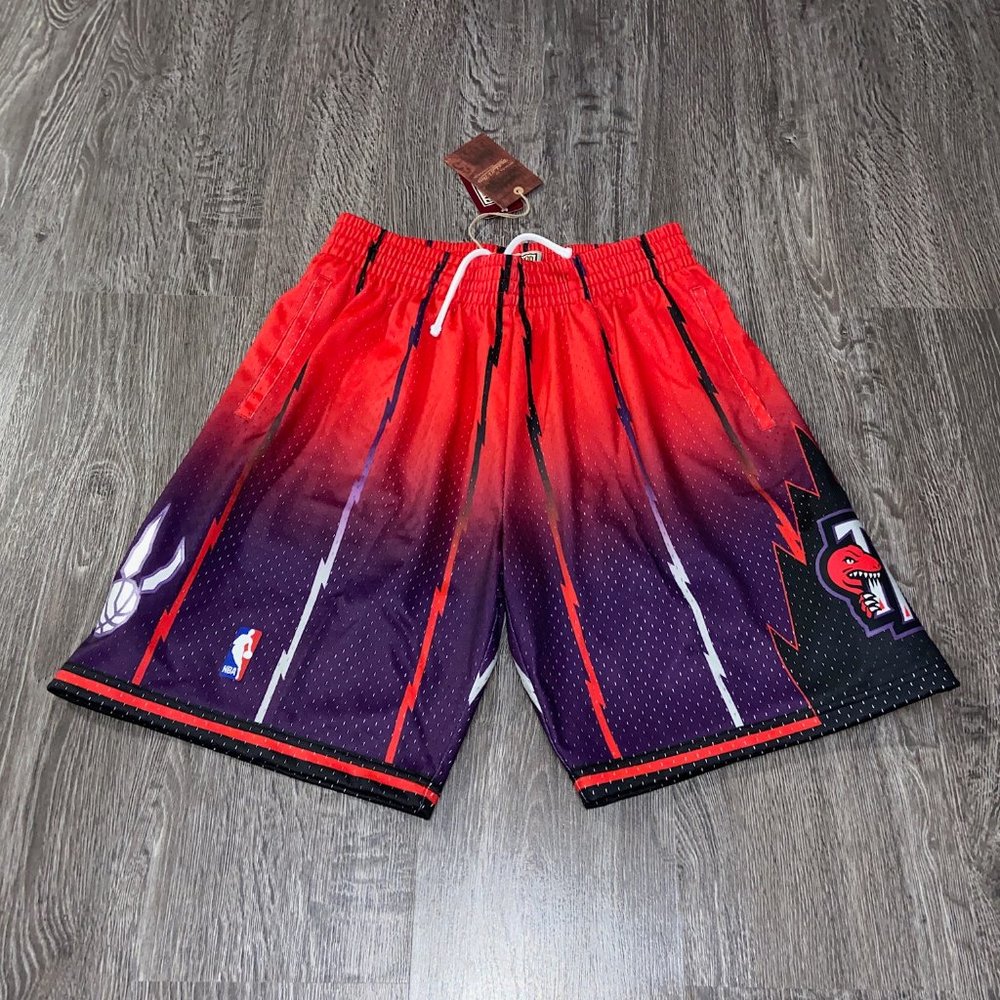 Mitchell & Ness Toronto Raptors 1998 Fadeaway NBA Swingman Shorts Men's NEW